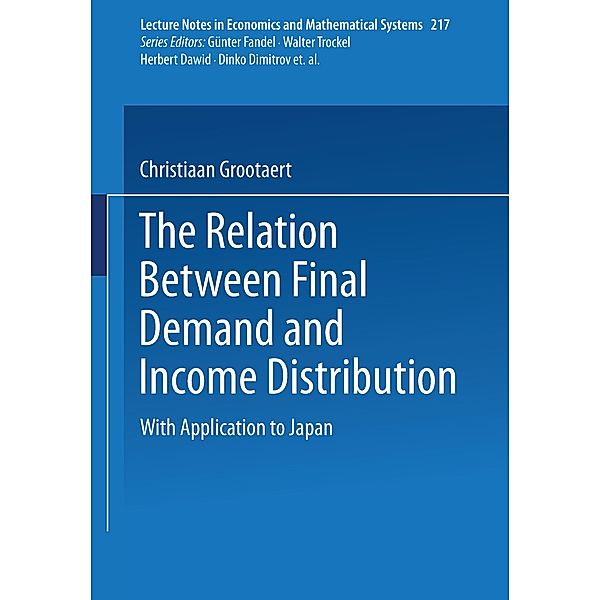 The Relation Between Final Demand and Income Distribution, C. Grootaert