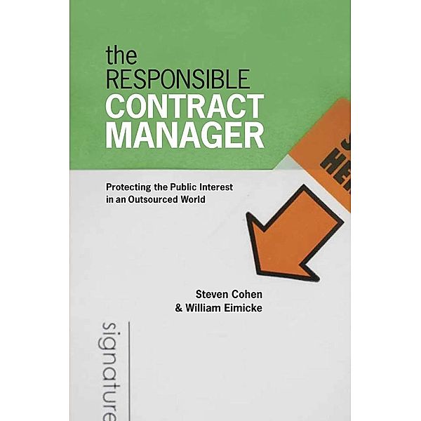 The Responsible Contract Manager / Public Management and Change series, Steven Cohen