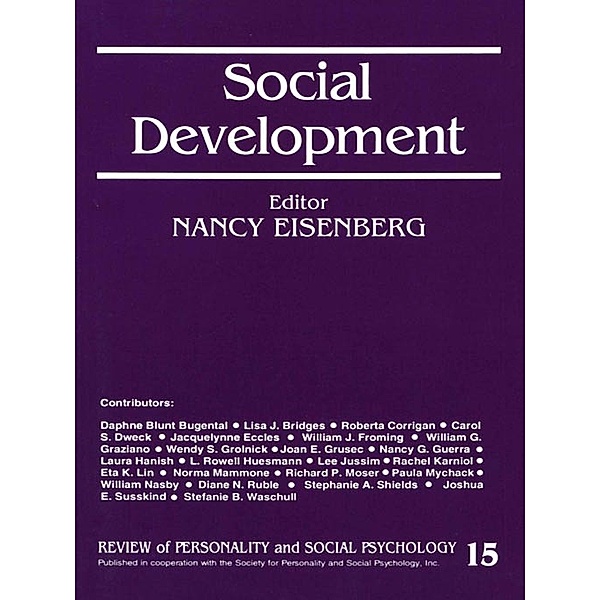 The Review of Personality and Social Psychology: Social Development, Nancy Eisenberg