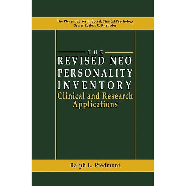 The Revised NEO Personality Inventory, Ralph L. Piedmont