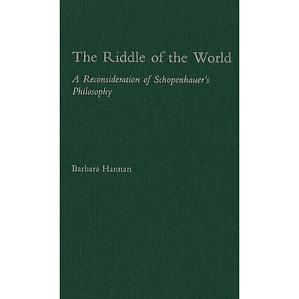 The Riddle of the World, Barbara Hannan