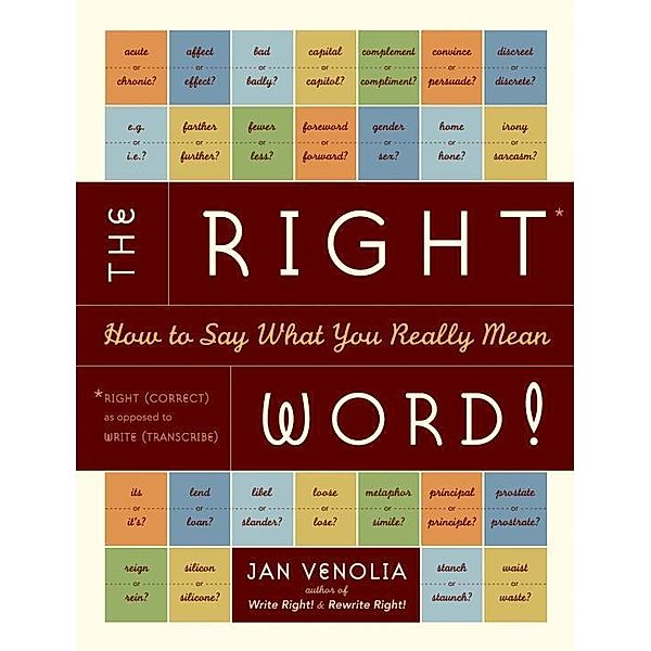 The Right Word! / Right! Series, Jan Venolia