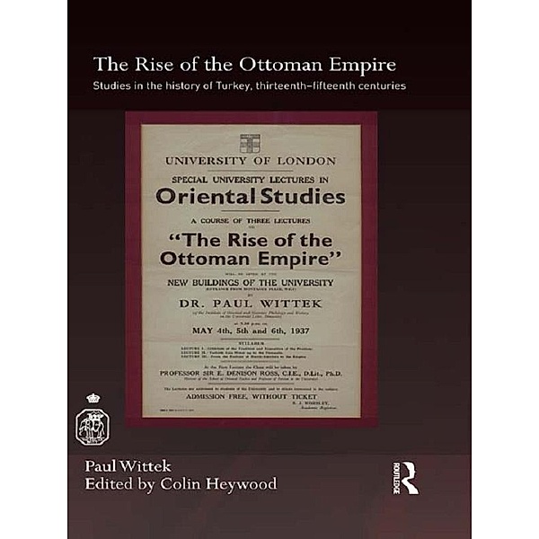 The Rise of the Ottoman Empire, Paul Wittek