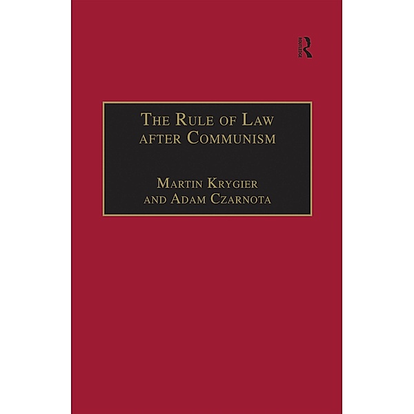 The Rule of Law after Communism, Martin Krygier