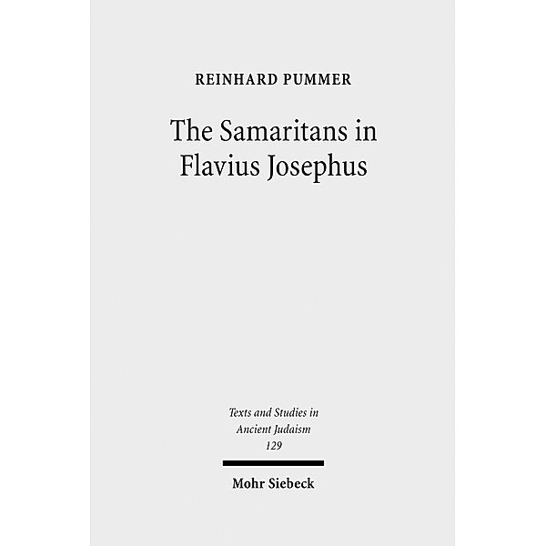 The Samaritans in Flavius Josephus, Reinhard Pummer