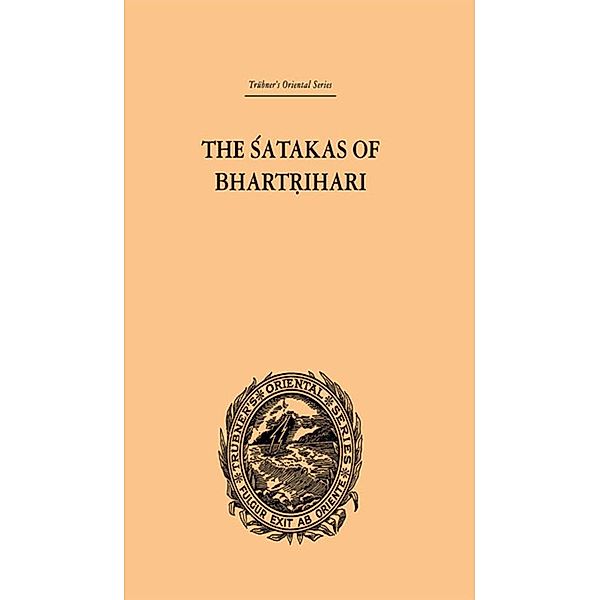 The Satakas of Bhartrihari, Biscoe Hale Wortham