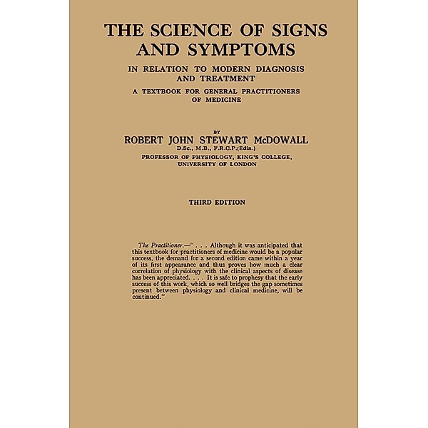 The Science of Signs and Symptoms, Robert John Stewart McDowall