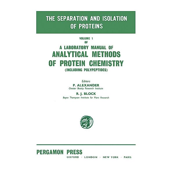 The Separation and Isolation of Proteins