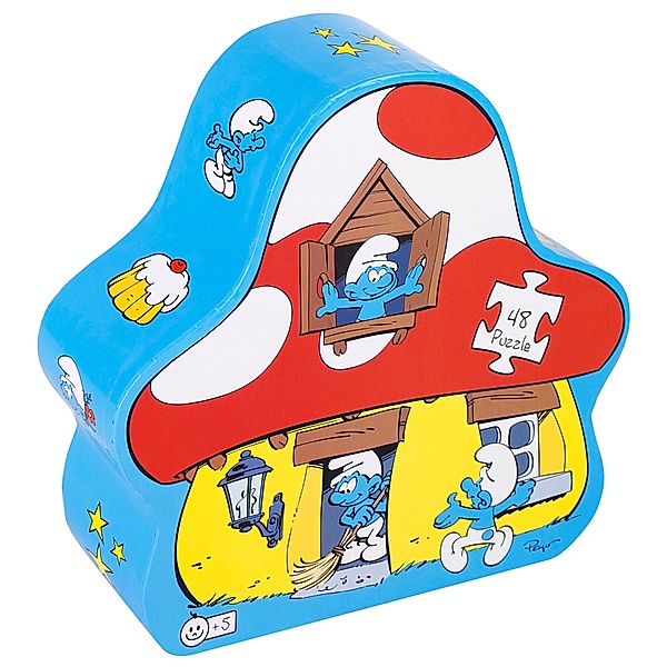 The Smurfs - Die Schlümpfe, Schlupfhaus-Box mit Puzzle