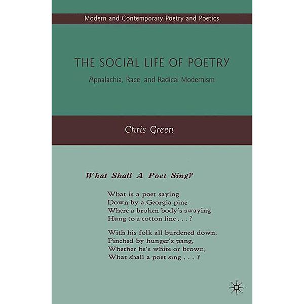 The Social Life of Poetry, C. Green