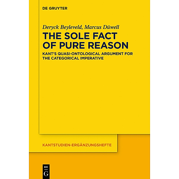 The Sole Fact of Pure Reason, Deryck Beyleveld, Marcus Düwell