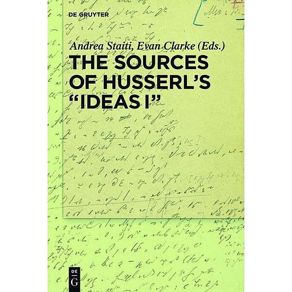 The Sources of Husserl's 'Ideas I'