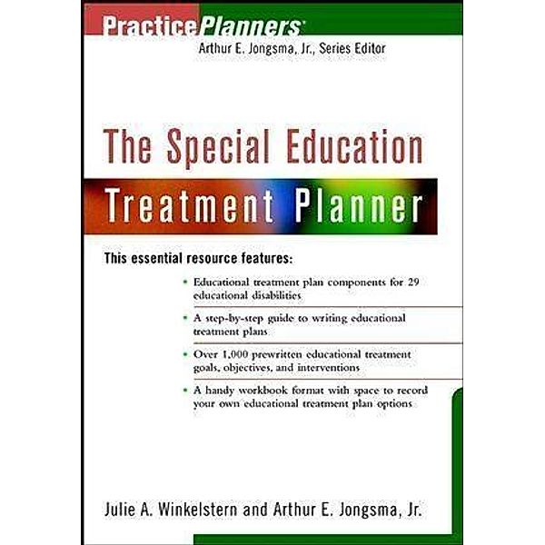 The Special Education Treatment Planner, Julie A. Winkelstern, David J. Berghuis