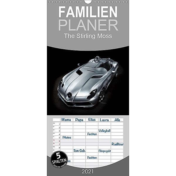 The Stirling Moss - Familienplaner hoch (Wandkalender 2021 , 21 cm x 45 cm, hoch), Stefan Bau