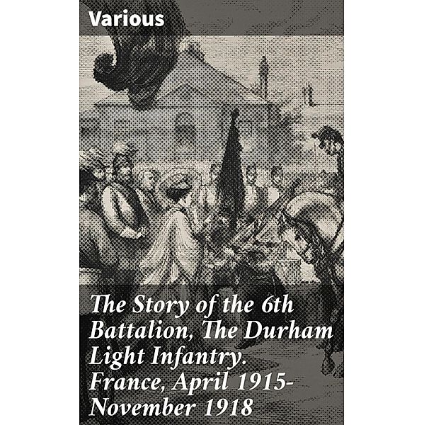 The Story of the 6th Battalion, The Durham Light Infantry. France, April 1915-November 1918, Various