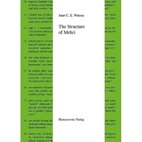 The Structure of Mehri / Semitica Viva Bd.52, Janet C. E. Watson