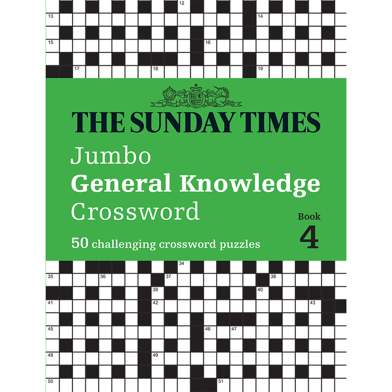 Image of The Sunday Times Jumbo General Knowledge Crossword Book 4 - The Times Mind Games, Peter Biddlecombe, Kartoniert (TB)