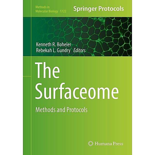 The Surfaceome / Methods in Molecular Biology Bd.1722