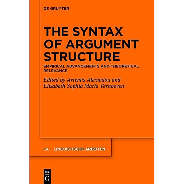 The Syntax of Argument Structure