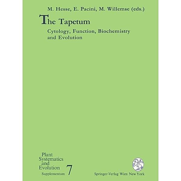 The Tapetum / Plant Systematics and Evolution - Supplementa Bd.7