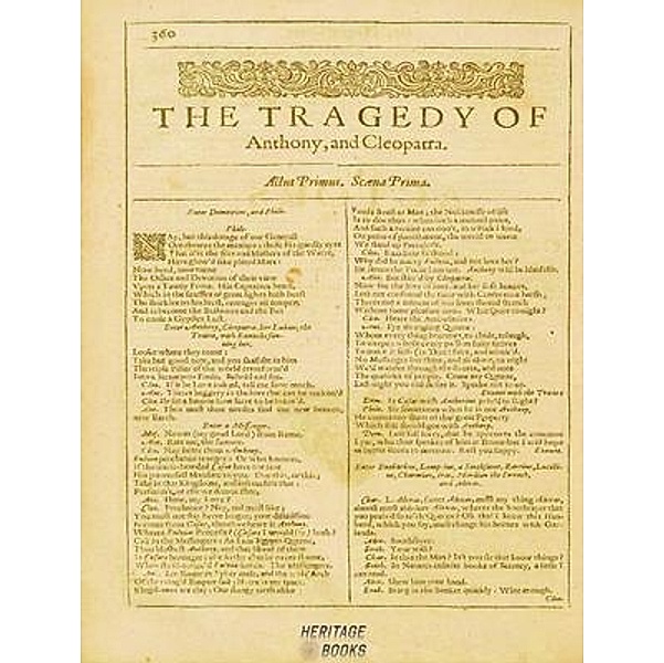 The Tragedy of Antony and Cleopatra / Heritage Books, William Shakespeare