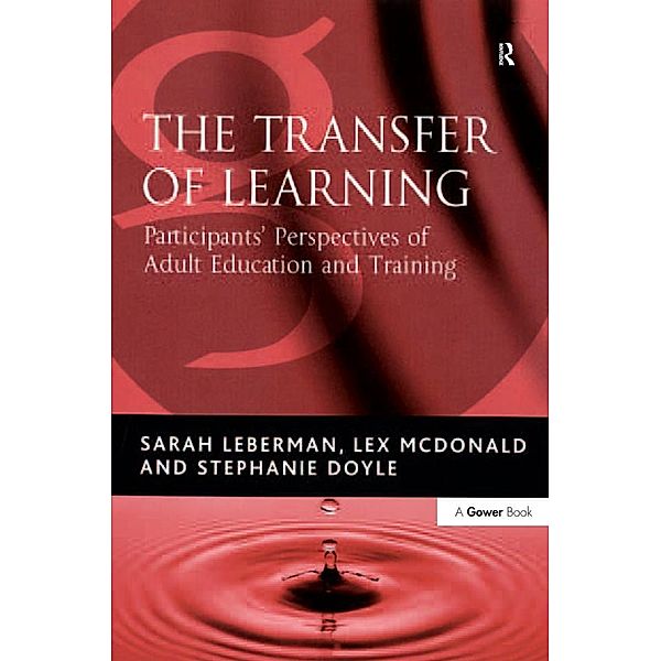 The Transfer of Learning, Sarah Leberman, Lex McDonald