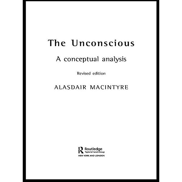The Unconscious, Alasdair Chalmers MacIntyre
