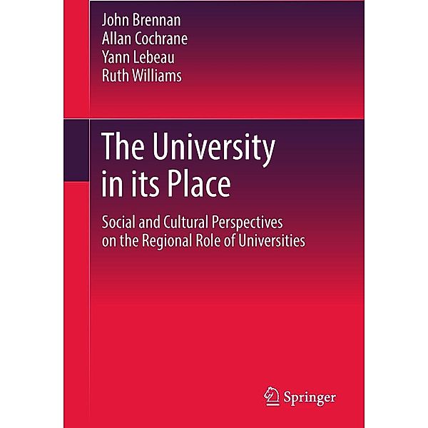 The University in its Place, John Brennan, Allan Cochrane, Yann Lebeau, Ruth Williams