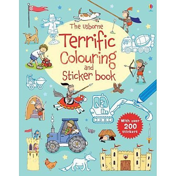 The Usborne Terrific Colouring and Sticker Book, Sam Taplin