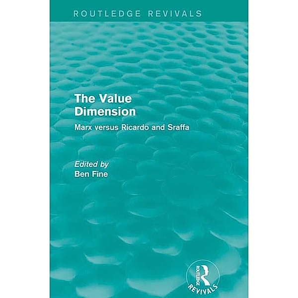 The Value Dimension (Routledge Revivals), Ben Fine