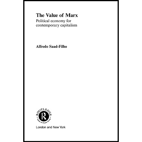 The Value of Marx, Alfredo Saad Filho