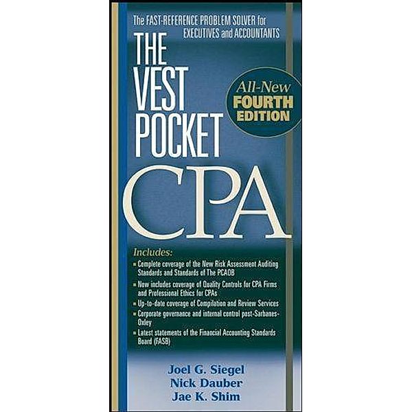 The Vest Pocket CPA, Joel G. Siegel, Nick A. Dauber, Jae K. Shim