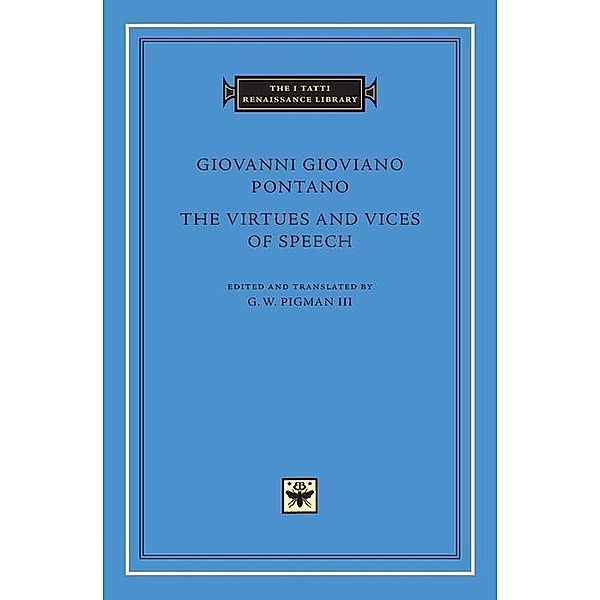 The Virtues and Vices of Speech, Giovanni Gioviano Pontano