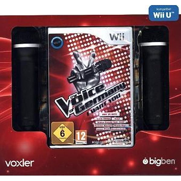 The Voice of Germany, I want you, 1 Nintendo-Wii-Spiel + 2 Mikrofone