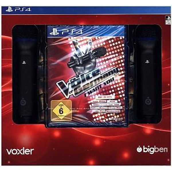 The Voice of Germany, I want you, 1 PS4-Blu-ray Disc + 2 Mikrofone