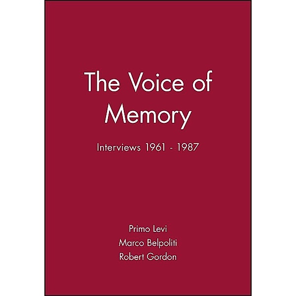 The Voice of Memory, Primo Levi