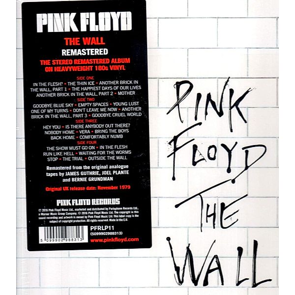 The Wall (2011 Remaster) (2 LPs) (Vinyl), Pink Floyd