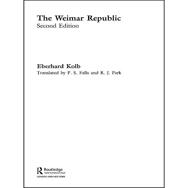 The Weimar Republic, Eberhard Kolb