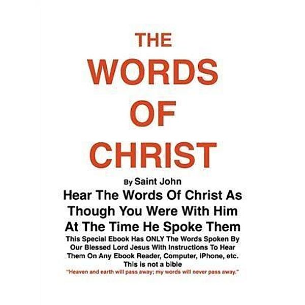 THE WORDS OF CHRIST By St JOHN, Joe Procopio