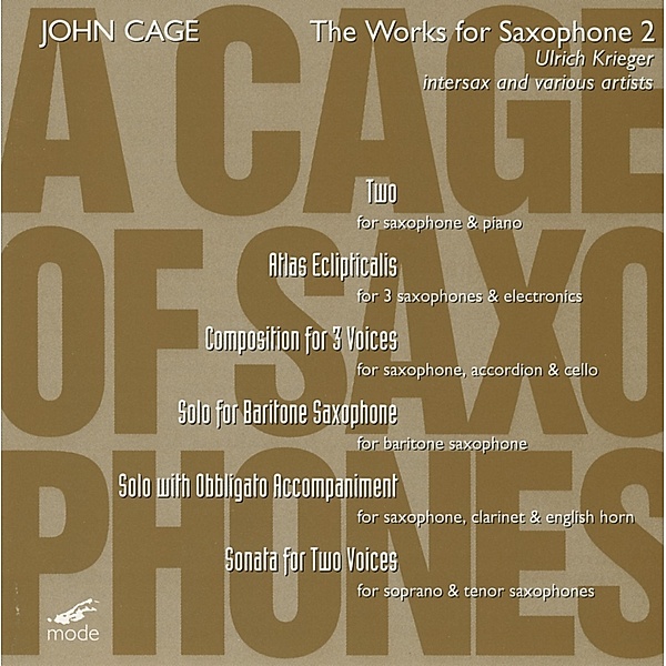 The Works For Saxophone 2, Ulrich Krieger