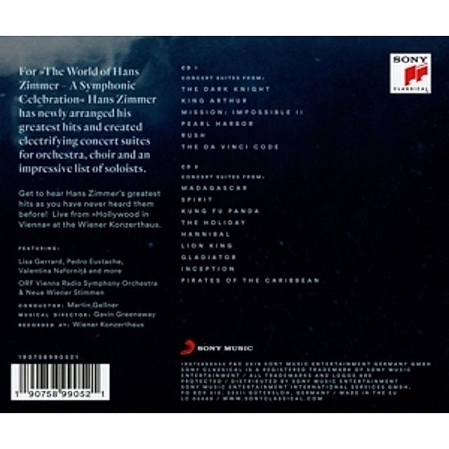 The World of Hans Zimmer - A Symphonic Celebration 2 CDs von Hans Zimmer |  Weltbild.ch