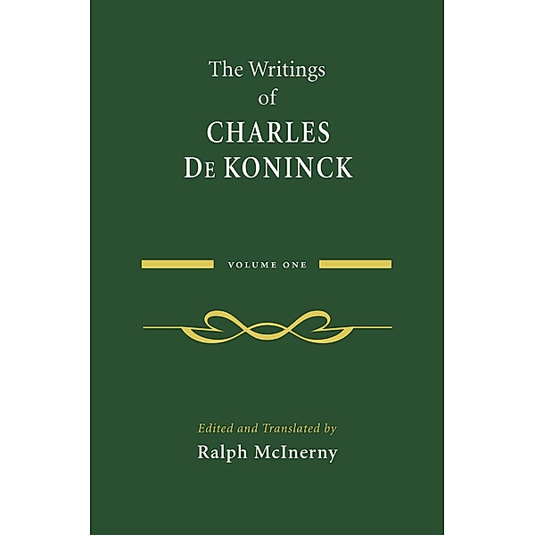 The Writings of Charles De Koninck, Charles De Koninck