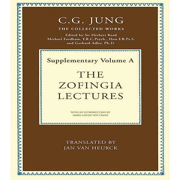The Zofingia Lectures, C. G. Jung