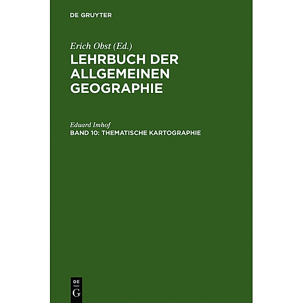 Thematische Kartographie, Eduard Imhof