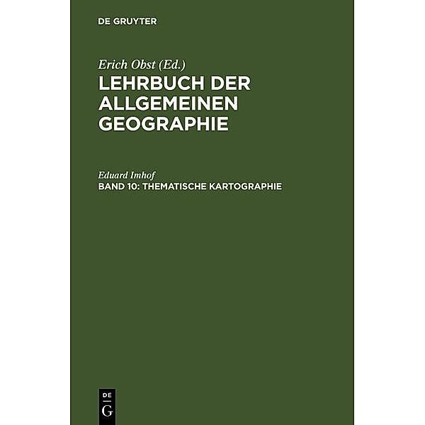 Thematische Kartographie, Eduard Imhof