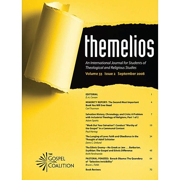 Themelios, Volume 33, Issue 2 / Themelios Bd.33.2