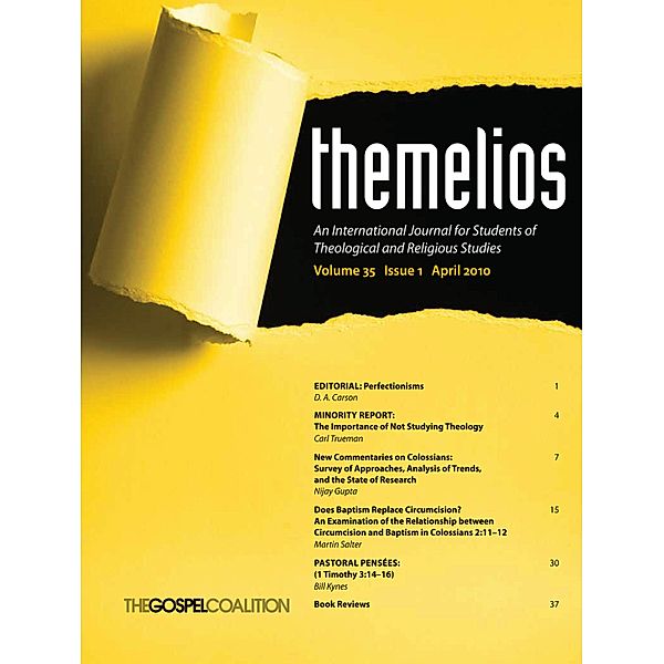 Themelios, Volume 35, Issue 1 / Themelios Bd.35.1