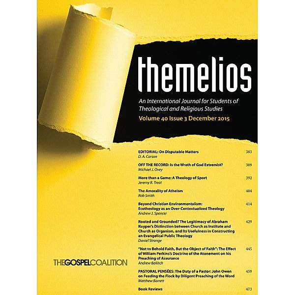 Themelios, Volume 40, Issue 3 / Themelios Bd.40.3