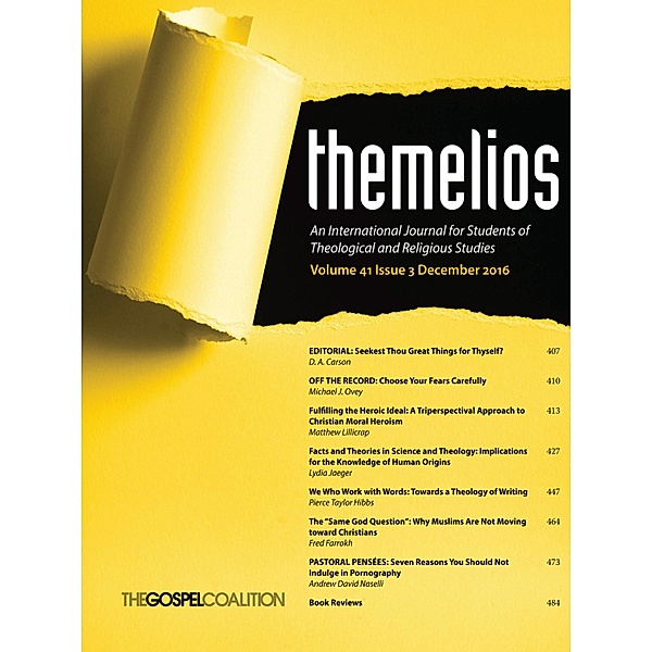 Themelios, Volume 41, Issue 3 / Themelios Bd.41.3