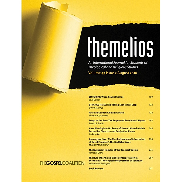 Themelios, Volume 43, Issue 2 / Themelios Bd.43.2